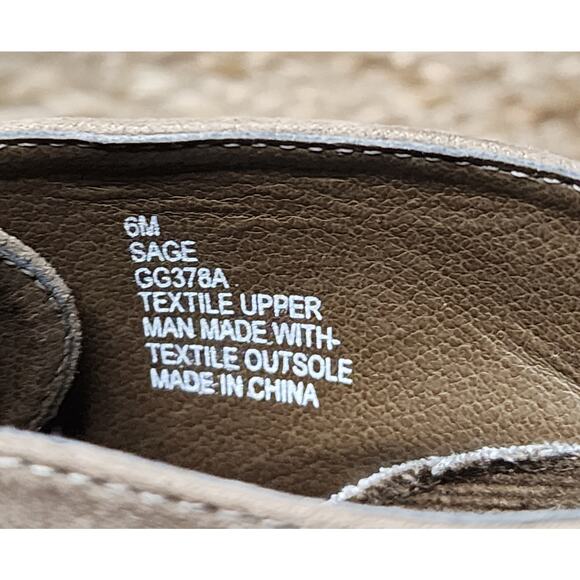 Mia Shawna Womens Size 6 M Taupe Sage Suede Heel Lace Up Fashion Ankle Boots - Picture 9 of 10